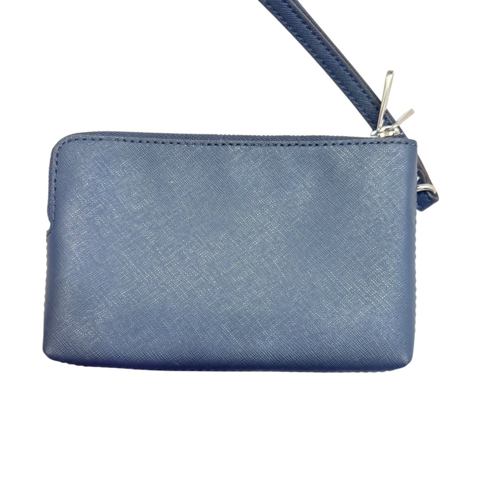 Michael Kors Blue Floral double zipper Wristlet clutch bag - Picture 4 of 7